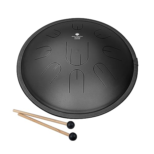 Melody Tongue Drum 14 Inch D Kurd Negro con Funda miniatura 2