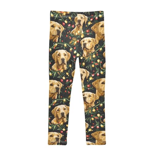 Golden Dog Light Girls Leggings Athletic Pants Tights Stretch Bottom2