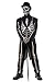 Men's Bone Chillin Skeleton Tuxedo Costume