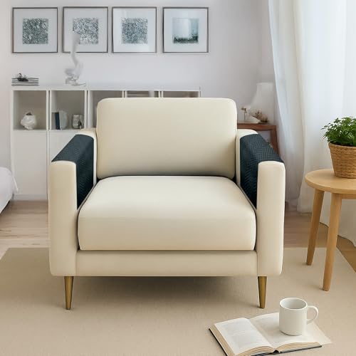Image of Amazon Basics - Velvet Quilted Sofa Armrest - Set of 2 | Multi-Layered Fabric | 70cm x 70cm | 350 GSM | Color - Light Grey