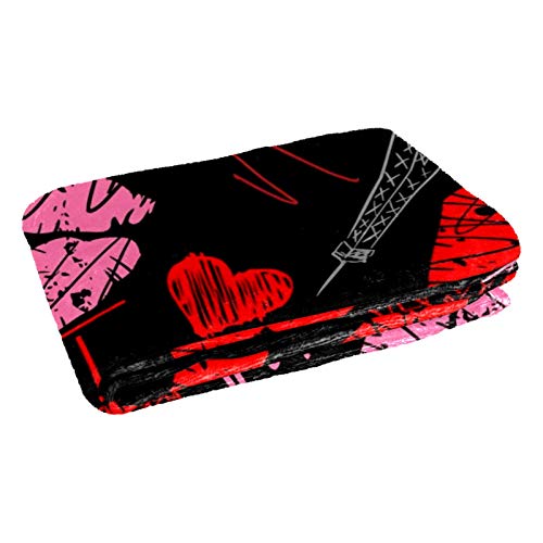 Couverture douce Paris Eiffel Tower plaid de qualité supérieure pour lit et sofa 150x100cm - 3