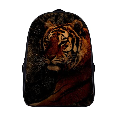 Sac à dos enfant tigre 3D sac d'école garçon fille voyage scolaire 40cm