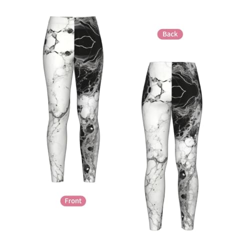 Leggings de compresión con diseño moldeador y estampado mármol 4