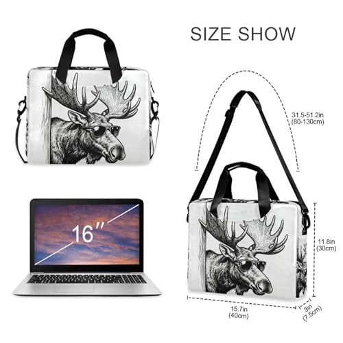 Funda para laptop con asa y correa 15.6 pulgadas miniatura 5