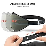 LitBear Sleep Mask for Men Side Sleeper, Sleeping Mask for Women Light Blocking, 3D Contoured Cup Eye Mask Sleeping, Soft Lightweight Sleep Eye Mask with Adjustable Elastic Strap for Traveling - Image 5