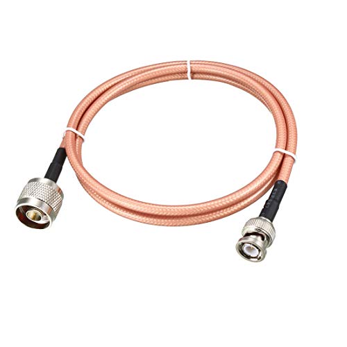 uxcell - uxcell Low Loss RF Coaxial Cable Connection Coax Wire RG-142 N Male to BNC Male 90cm