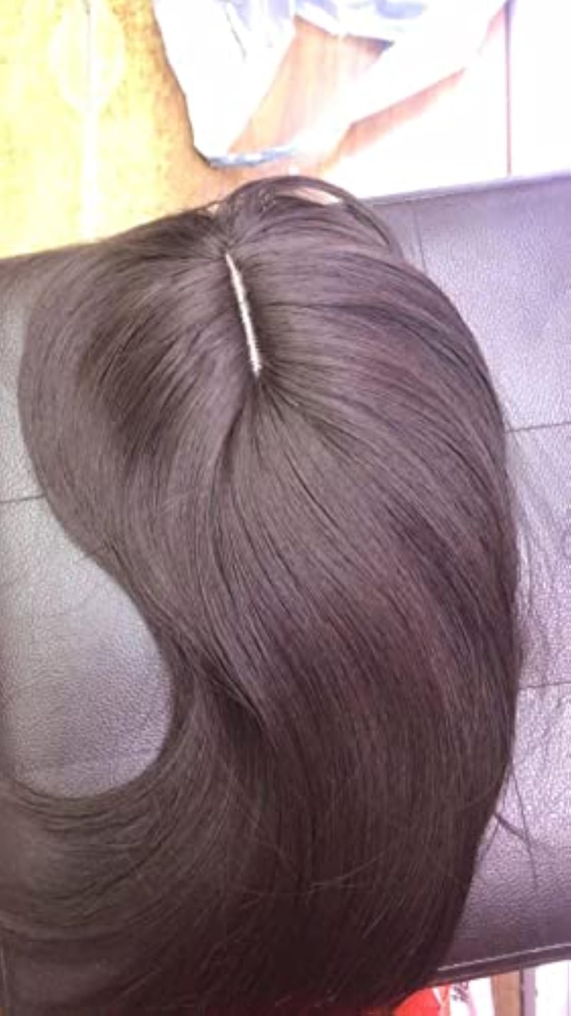 Synthetic Silk Base Hair Topper Closure for Women, Brown