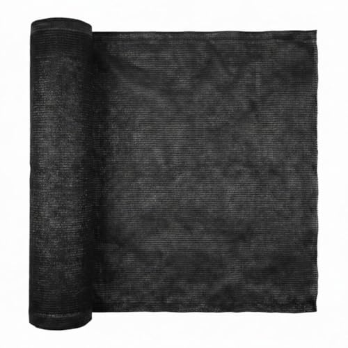 Rollo de malla de ocultacion jardín negro de 2x10m para parcelas 2