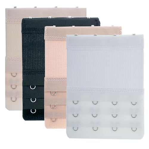 Image of Women's Bra Extenders 4 Hook / 3 Hook / 5 Hook / 2 Hook Soft Comfortable Stretchy Bra Extension Strap