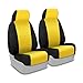 Coverking Custom Fit Rear 50/50 Individual Seat Cover for Select GMC Yukon Models - Neoprene (Yellow with Black Sides)