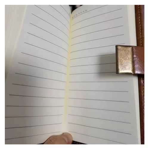 Journal intime en cuir bleu A6 avec code le cadeau d'affaires - 4