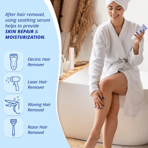 After Shave for Women: Post-Shave Soothing Serum for Face Legs Bikini Arms to Reduce Redness - Image 4