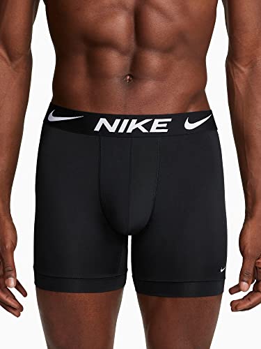 Nike Men`s Dri-FIT Essential Micro Boxer Briefs 3 Pack (B(KE1157-001)/W, Medium)4