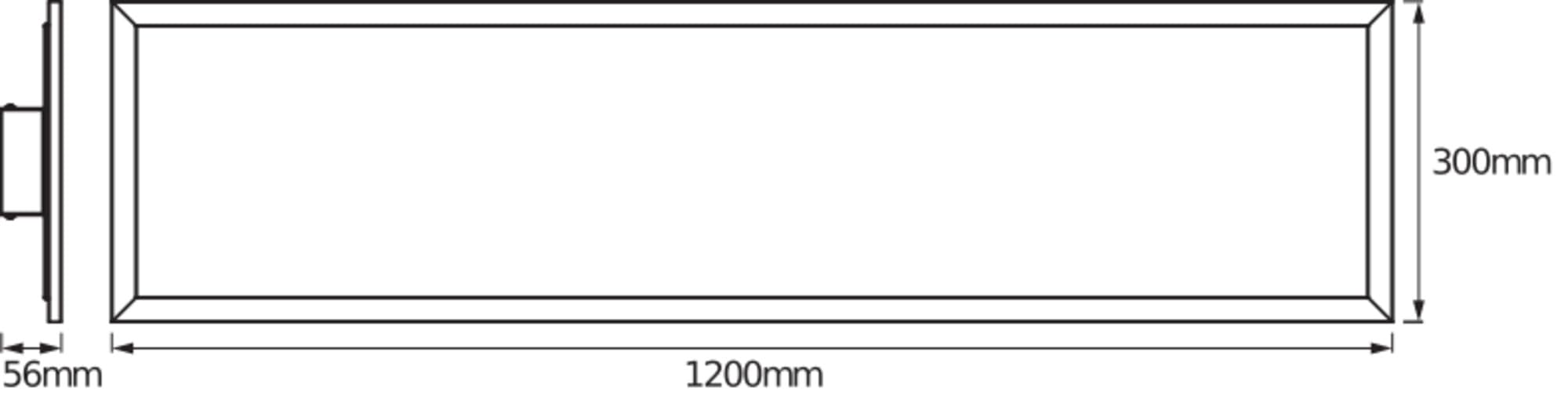 OSRAM SMART+ Matter Planon Plus PANEL LED TUNABLE WHITE, 1200x300mm, 36W, 2700lm, 3000-6500K, Matter WLAN