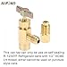 R1234YF Self-Sealing Can Tap with R134A Tank Adapter, 1/2’’ to 1/4’’ SAE Refrigerant Can Bottle Tap Opener with 1/4’’ SAE Female and 1/2’’ Male Adapter