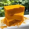 Lemon Turmeric Soap, Natural Organic Turmeric Face and Body Wash Soaps Bar, Lemon turmeric Glowing Skin Care Soap, Deep Clean, Firm Pores, Even Out Skin Tone (1pc)