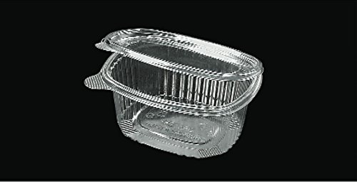 Vaschette in Plastica Alimentare con Coperchio Ermetico, Volume 750cc, Set 300 Pezzi, Contenitori Trasparenti per Gastronomia e Conservazione Alimenti