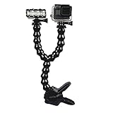 gopro jaws flex clamp how to use Sujeta tus cámaras a objetos que van desde 0,6 cm a 5 cm de diámetro.