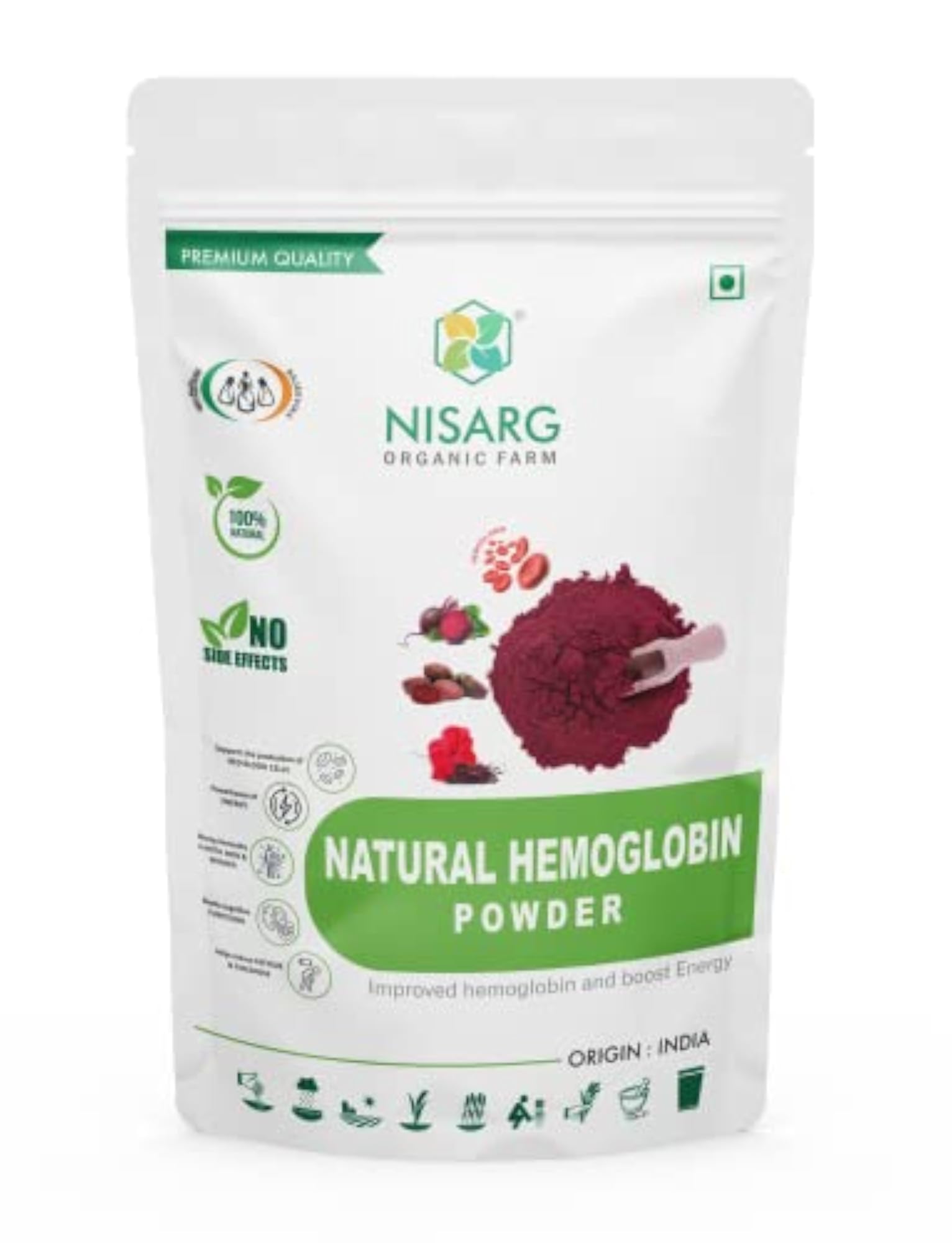 Nisarg Organic Hemoglobin Powder, 100g
