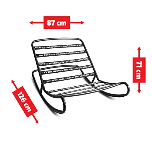 Fatboy Rock 'n Roll Beanbag Chair Rocker, Black Small