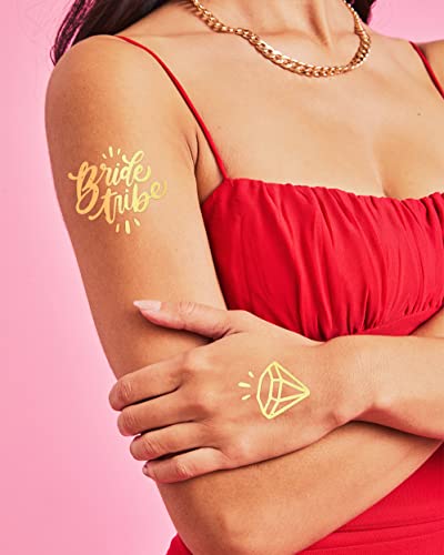 Xo, Fetti 30 Bride Tribe Metallic Tattoos | Bachelorette Party Decorations, Bridesmaid Favor + Bride To Be #TOP6