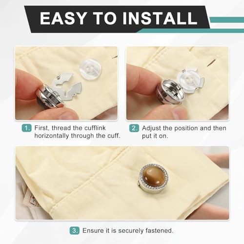 Cubierta para botones con efecto ojo de gato para hombre miniatura 5