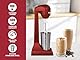 Beper - Elektrischer Standmixer für Milchshakes, Frappés, Smoothies und Cocktails, 2-Gänge, Aluminiumbehälter 0,5 l, 100 W , Rot
