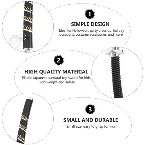 PRETYZOOM Brinquedo Samurai japonês de plástico espada Halloween adereços de brinquedo infantil (tam