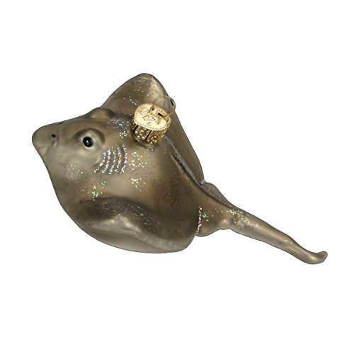 Old World Christmas Stingray Glass Blown Ornaments for Christmas Tree, 5 Inches - Image 3