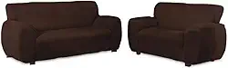 Capa de Sofá 2 e 3 Lugares Agarradinha Coladinha Marrom