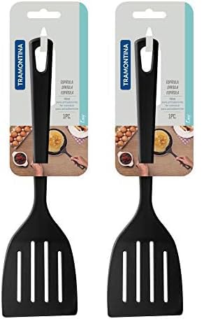 Tramontina Easy Black Nylon Spatula (Pack of 2)