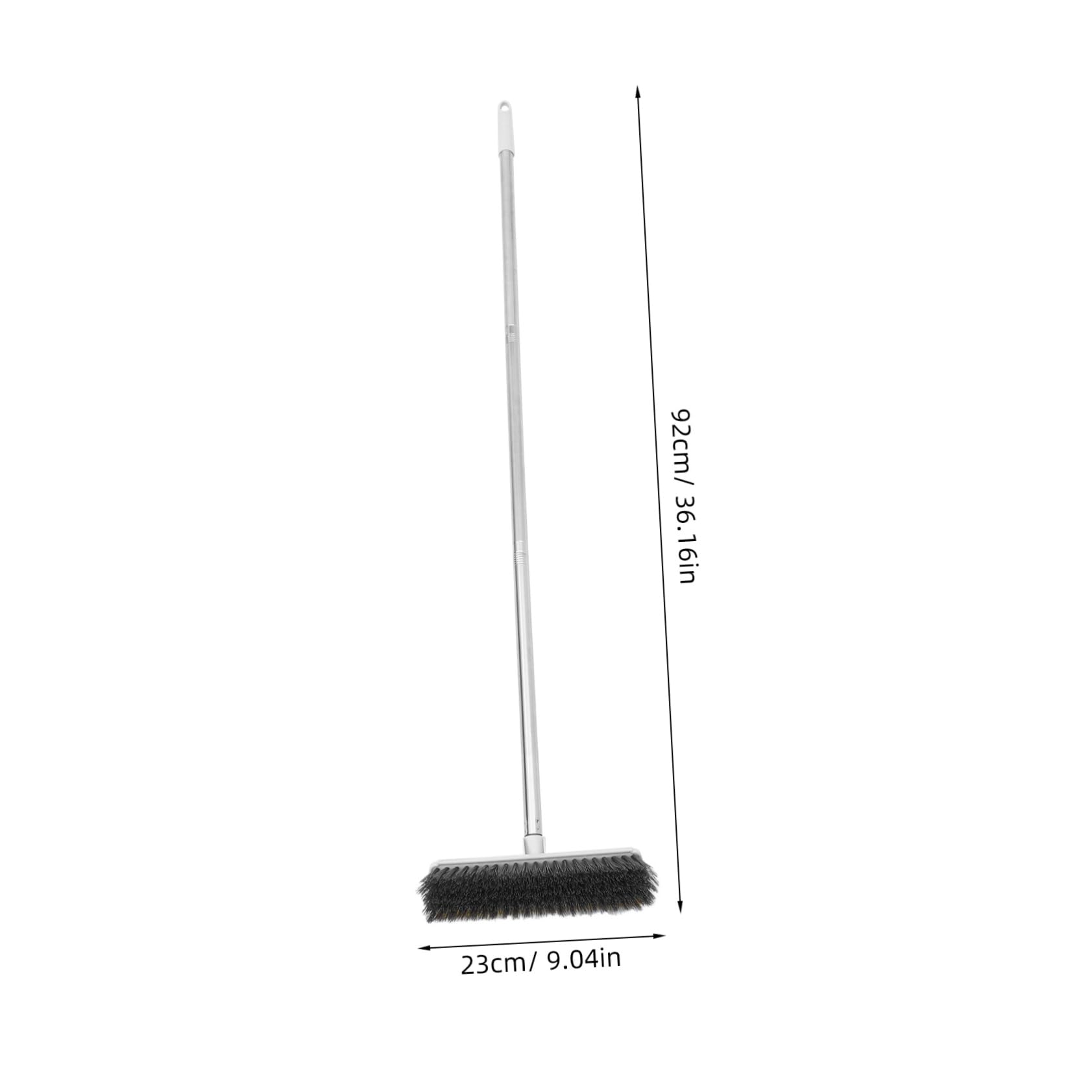 Cabilock Long Handle Broom with Stiff Bristles for Deep Cleaning Versatile Indoor Sweeping Tool for Hardwood Floors Kitchen Bathroom and Hard to Reach Areas Efficient Scraper Design