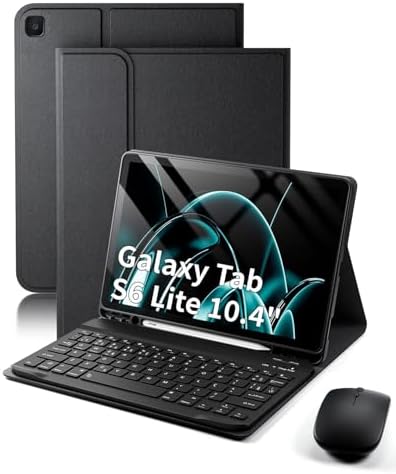 Capa com teclado para Samsung Galaxy Tab S6 Lite 10,4 polegadas,2...