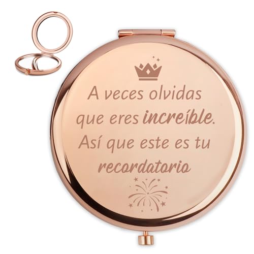 CDIXlmuz Presentes de reis, presentes motivadores mulher, presente motivação espelhos compactos, presentes originais para mulher, presente de aniversário mulheres, presentes originais para mulheres