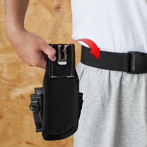 Pochette de ceinture à outils MELOTOUGH avec boucle et clip robuste - 7