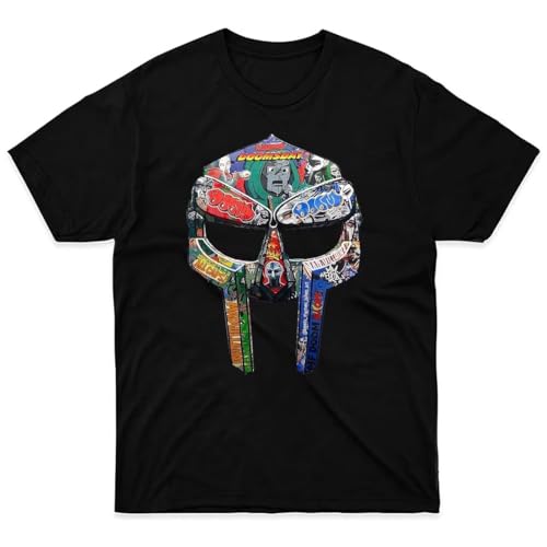 MF Doom Vintage T-Shirt - Hip Hop Rapper Graphic Tee For Men, Black, Small