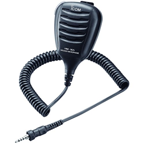 Image of Icom HM-165 Speaker Mic w /Alligator Clip - Waterproof Marine, Boating Equipment