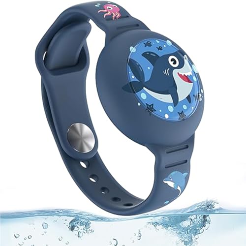 Pulseira Infantil Compatível com Airtag Apple Rastreador GPS de Silicone À Prova D'água Impermeável