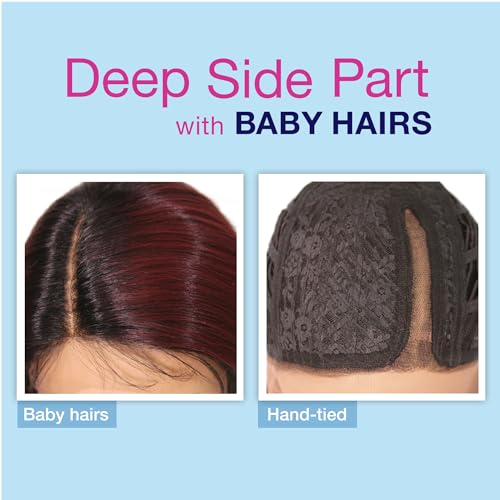 Sensationnel Dashly Lace Front Wig - Unit 40 Hand Tied Laceparting Ear to Ear Synthetic (1B OFFBLACK)