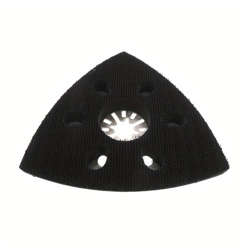 6-Hole Triangle Polishing Disc Self-Adhesive Flocking Triangle Sanding Mat Multipurpose Accessories (2PCS)
