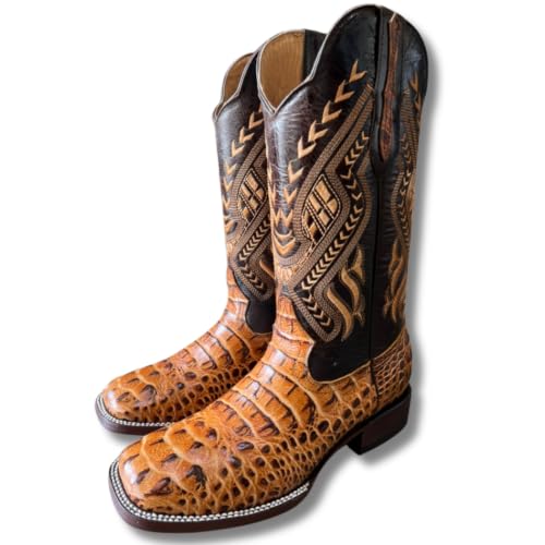 Image of Men's Alex Western Cowboy Boots Square Toe Pull On