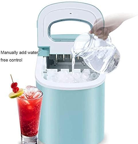 Fabricadora de hielo en cubos eléctrica portátil de mostrador, 105 W, 15 kg/día, ultra silenciosa, para hogar, cocina, bar y fiestas – 1 unidad miniatura 3