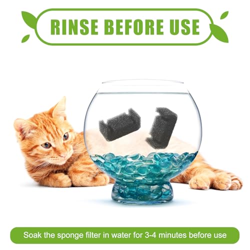 Filtros de esponja para fuente de agua para gatos 8 piezas miniatura 5