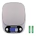 Produktbild OUME Küchenwaage Smart Digital Lebensmittelwaage mit Tara-Funktion LCD-Bildschirm 5 kg Professionelle elektronische Präzisionswaage zu Hause Batterien enthaltenSilber