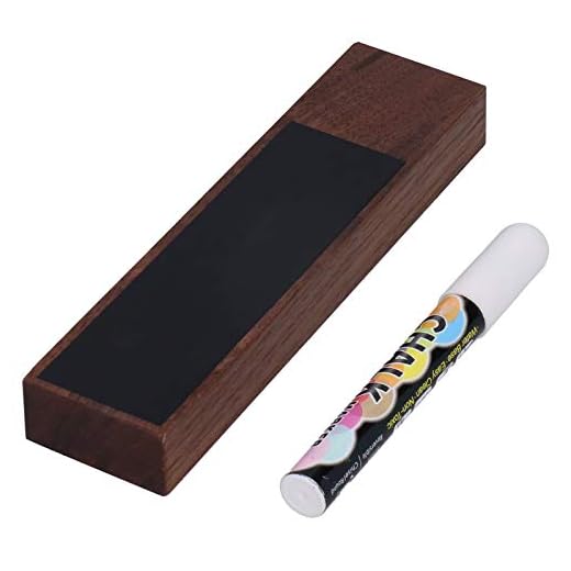 CHICIRIS Mango de Cerveza Artesanal Grifo de Madera Pizarra de Madera Manijas de Grifo de Cerveza Artesanal con Tiza para el Accesorio de Barril de elaboración casera