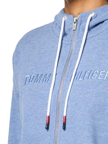 Tommy Hilfiger Women's Logo Full Zip Pocketed Hoodie Sweatshirt3