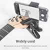 Guitar Head Cell Phone Holder, Live Broadcast Bracket Clip Compatible with iPhone and Android, Compatible with Samsung Smartphone Dock, Headstock Neck Clamp for Electric Guitar/Bass/ukulele