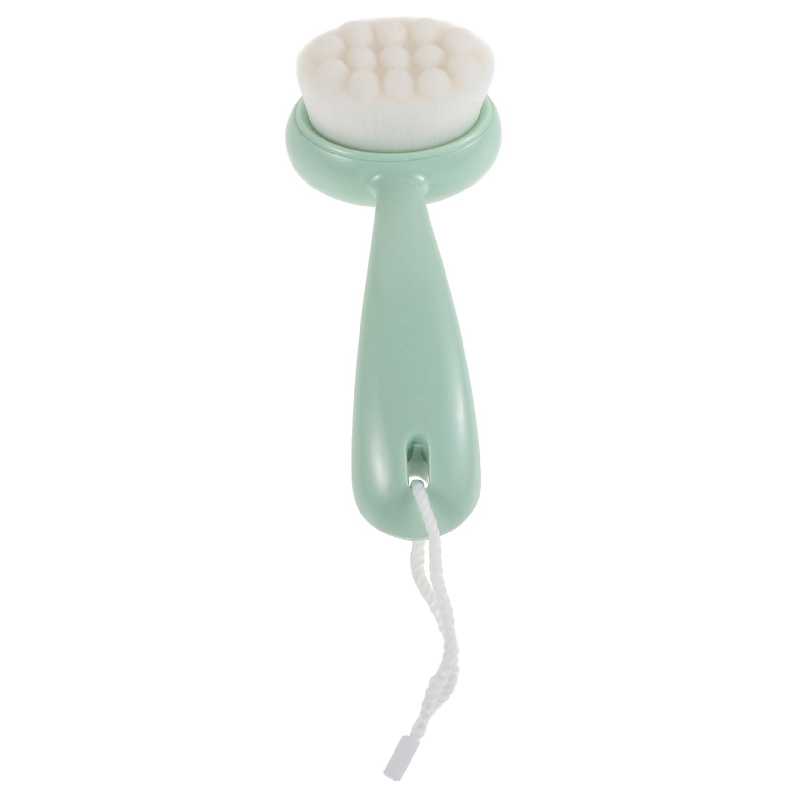 Vaguelly Long Handle Facial Cleansing Brush Men's Blackhead Removal Exfoliating Soft Face Brush for Skincare