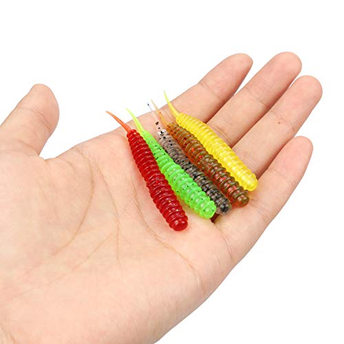 image for RUNCL Anchor Box - Straight Tail Worms, Swimbaits, Soft Fishing Lures 