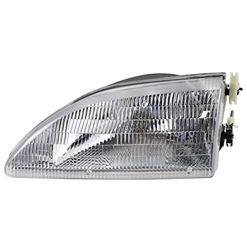 Image of TRQ Driver Side Headlight Assembly Compatible with 1994-1998 Ford Mustang 1995 Ford Mustang GTS FO2502130